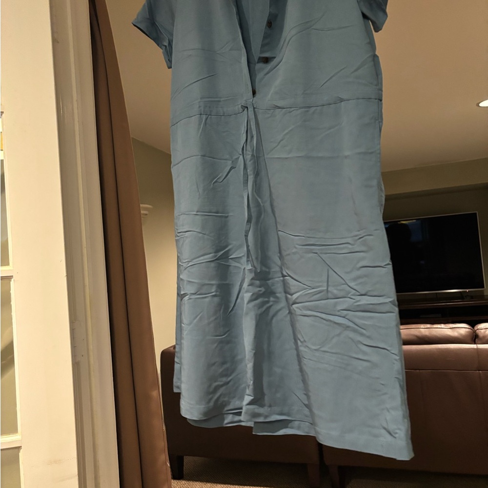 Lands' End Women's Blue Midi Dress
